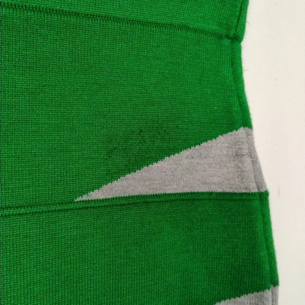 Lucy & Co. Green and Gray Sweater Mini Skirt Size M/L NWT